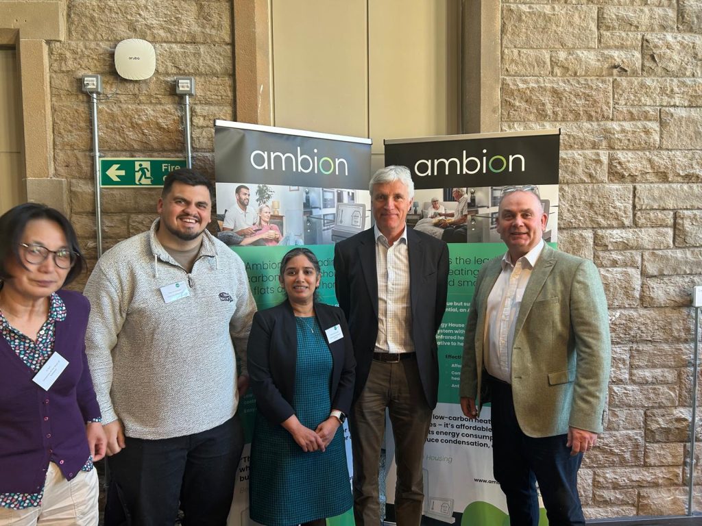 Group photo of Ambion and Academics from the Centre for Net Zero High Density Buildings